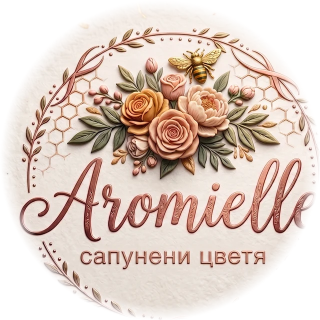 Aromielle - сапунени цветя лого